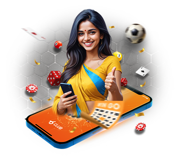 6 Club app home screen with game categories